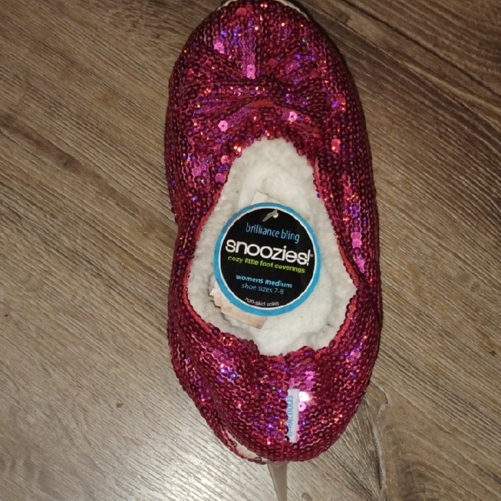 Snoozies! Women's Sequin Slippers - Pink